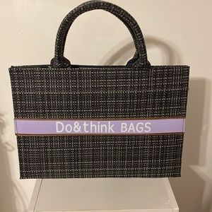 SHEIN tweed tote bag